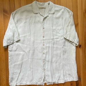 Tommy bahama 100% silk shirt 2XT off white color